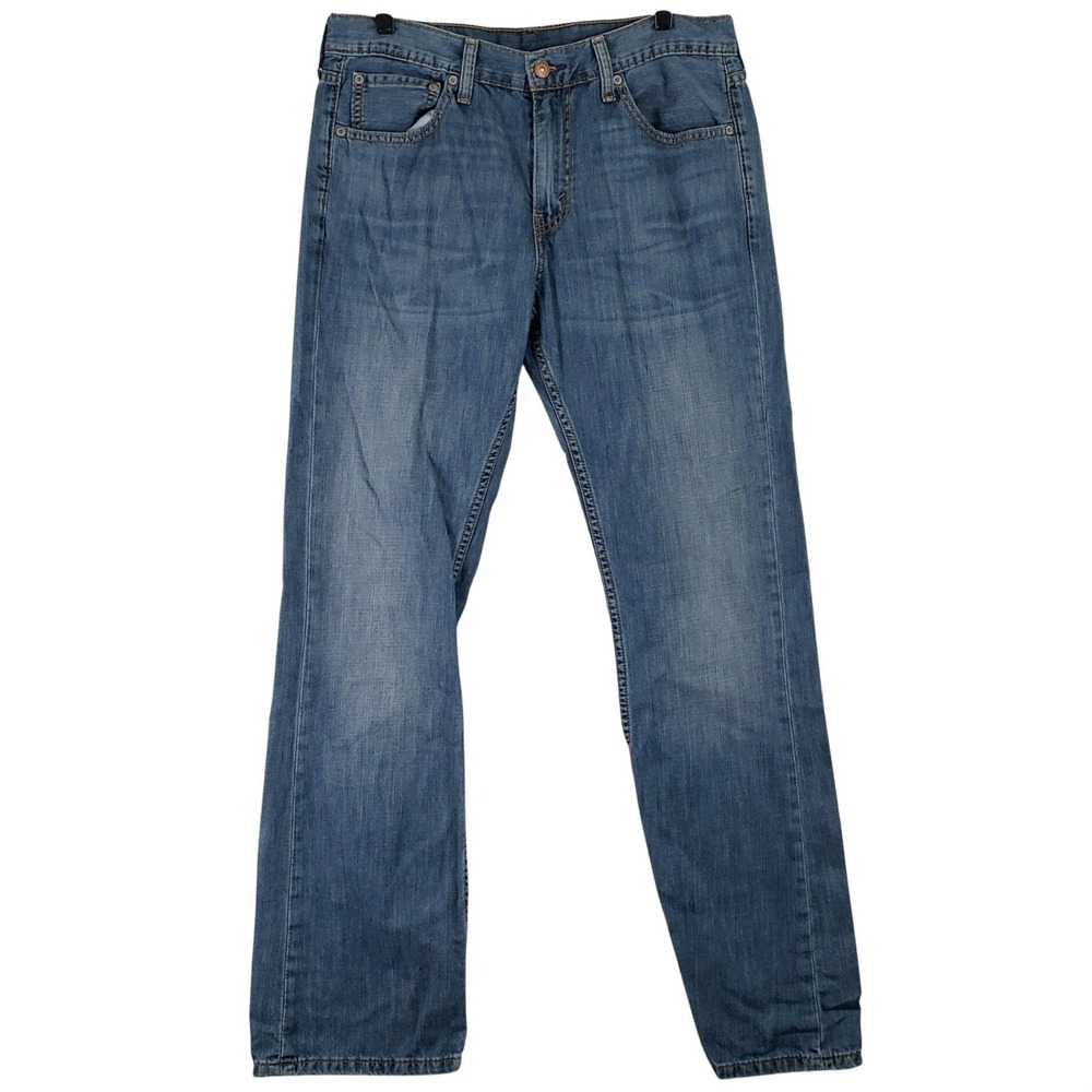 Levis 527 Slim Bootcut Jeans Mens 33x32 Blue Cotton Denim Western Cowboy Casual